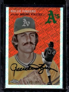 2023 Topps Chrome Platinum Anniversary #47 Rollie Fingers Topps Refractor #/499 - Picture 1 of 2