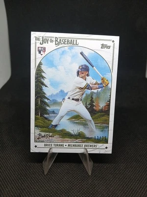 2023 Topps X Bob Ross The Joy of Baseball - Brice Turang #60 Titanium White... - Image 1 of 4