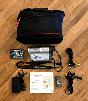 Samsung SCW71 Hi8 Camcorder Video Camera 22x Optical Zoom + Accessories Tested! - Image 1 of 4