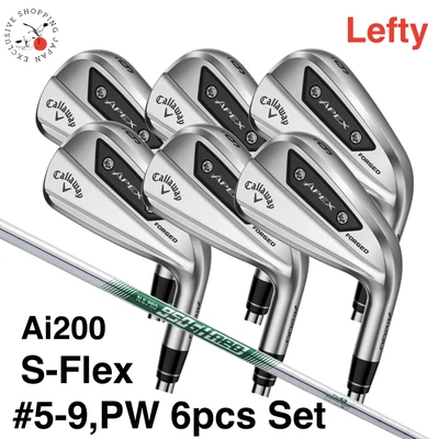 Callaway APEX Ai200 LEFTY Iron Set #5-9, PW 6pcs N.S.PRO 950GH neo Steel S-Flex - Image 1 of 4