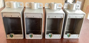 HUBBELL KILLARK Electrical Box 1 Gangs, 1/2 in Hub Size, 28 cu in Iron 4PK B257 - Picture 1 of 5