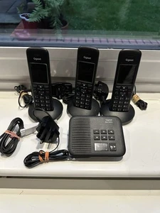 Gigaset C570A Trio 3 C570HX H Cordless Phone Answer Machine fully working - Afbeelding 1 van 6