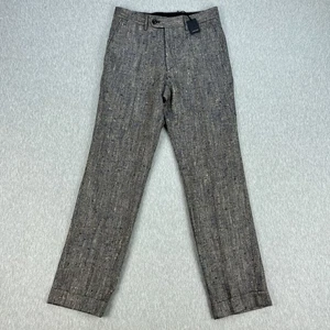 Walker Slater Edward Trousers Mens 28x30 Navy Scottish Tweed Herringbone NEW - Picture 1 of 18