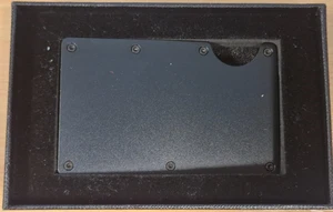 Ancocs Black Credit Card Holder with Metal Money Clip -NFC RFID Blocking - Picture 1 of 7