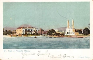 Postal MX: Lago Chapala, Jalisco, MÉXICO, UDB años 1900 - Imagen 1 de 2