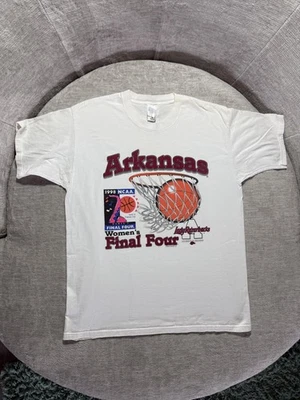 Vintage Arkansas Lady Razorbacks Shirt Mens XL 1998 NCAA Final Four Basketball - Image 1 of 4