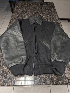 RODEO Giacca di Pelle Uomo Media Pesante Ricamata Reno Team Corda Pelle Lana - Foto 1 di 8