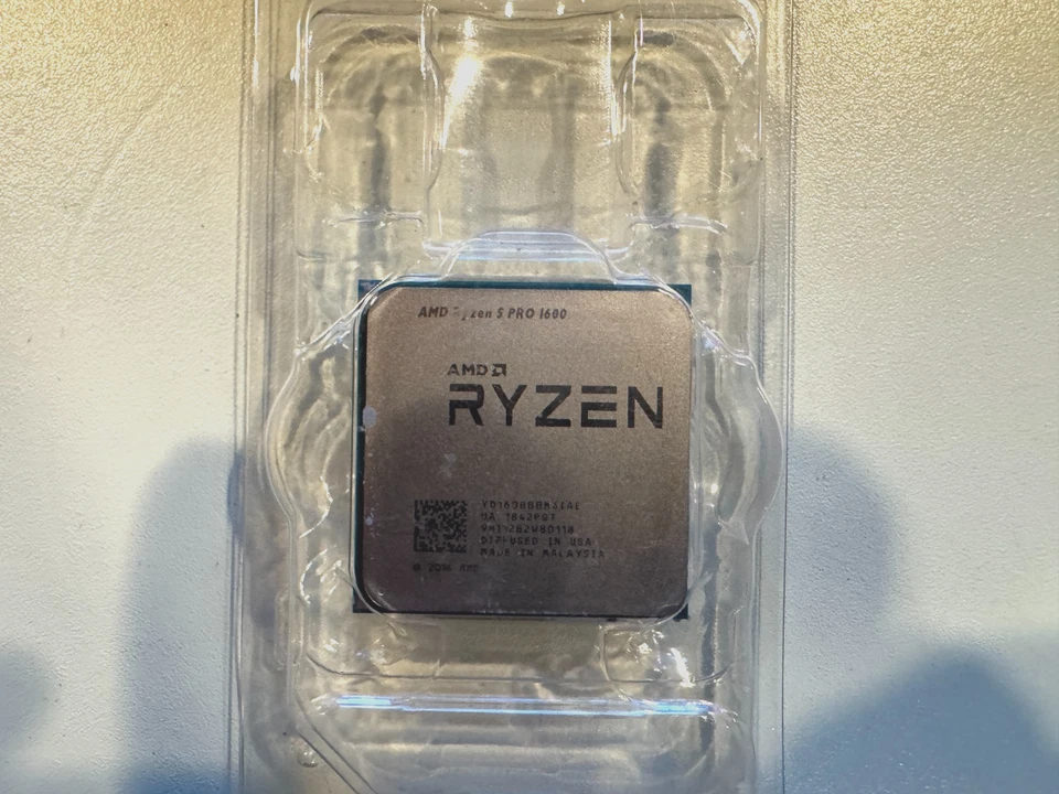 AMD Ryzen 5 Pro 1600 CPU Processor 3.2GHz 6-Core Socket AM4 12 Thread TESTED - Image 1 of 1