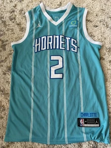Charlotte Hornets Jersey Mens Large Teal NBA Nike Jordan Swingman LaMelo Ball - Picture 1 of 5