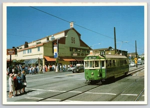 Seattle Waterfront Streetcar Photochrome Postcard by C.B. Ellis WA 1970s - Picture 1 of 2