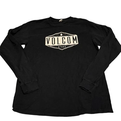 Vintage Volcom Shirt Men’s Medium Long Sleeve Black  - Image 1 of 4