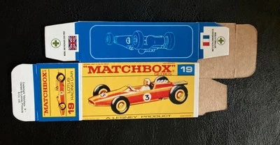 Caja repro Matchbox #19 Lotus Racing Car 68-70 tipo F  Foto 1 de 2
