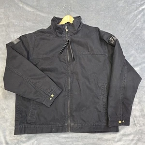 Chaqueta Grunt Style Field Cremallera Completa - Negra Para Hombre Talla 2XL Parche Bandera Americana Trabajo - Imagen 1 de 17