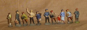 10 Eisenbahnfiguren-Masse-Spur 0-überw. Elastolin-ca. 5,5cm-5-Zustand 2-3 - Picture 1 of 9
