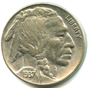 USA 5 cents Buffalo 1937 n°7286 - Foto 1 di 2