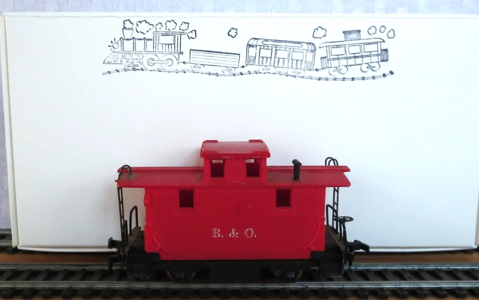 TYCO MANTUA HO Escala 4 Ruedas Bobber Centro Cúpula Caboose "B&O" (Ruedas de Latón) Foto 1 de 4