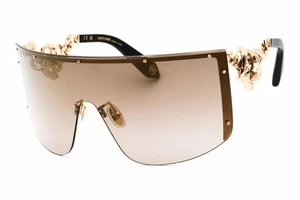 ROBERTO CAVALLI SRC015M 300G Sunglasses Gold Frame Brown Gold Gradient Lens 99mm - Picture 1 of 5