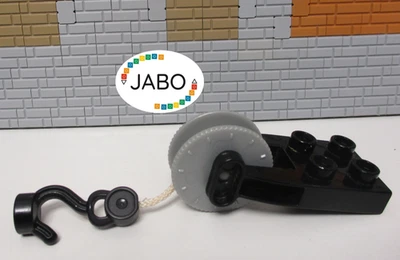 ( E12 / 4 ) Lego Duplo Seilwinde Abschlepphacken Baustelle Kranhacken - Bild 1 von 2