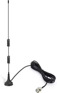 Vhf Uhf Ham Radio Scanner Antenna Amateur Mobile Magnetic Base Bnc Male Antennas - Picture 1 of 9