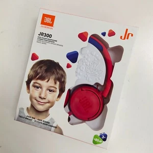 JBL JR300 Kids On-Ear Headphones Red Blue Safe Sound Kids Size Comfort by Harman - Picture 1 of 8