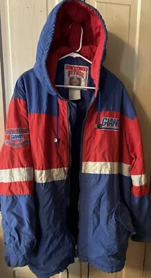 Jaqueta Coleção VINTAGE New York Giants Anos 90 Noz-moscada NFL TEAM TAMANHO DESCONHECIDO - Imagem 1 de 4