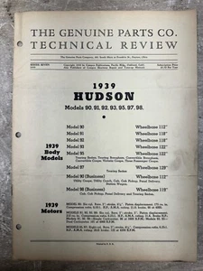 Original 1939 Hudson Technical Review, Series 7 - Picture 1 of 3