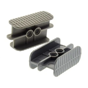2x Lego Technic Gummi Band Halter alt-dunkel grau 2x6x2 8010 4746 10019 41753 - Bild 1 von 1