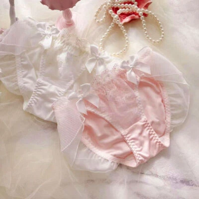 Lace Lady Girls Lolita Underwear Ruffles Knickers Briefs Bow Japanese Retro Cute - Image 1 of 4