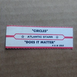 ATLANTIC STARR Circles/Does It Matter JUKEBOX STRIP Record 45 rpm 7" - Picture 1 of 1