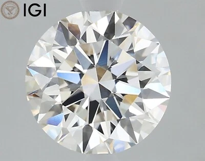 Round Cut 1.60 Carat IGI CERTIFICATE VVS2 Clarity G Color CVD Lab Grown Diamond - Image 1 of 4