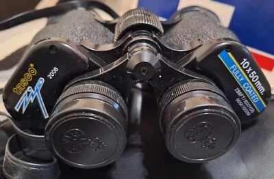 TASCO ZIP #2008 VINTAGE NOS BINOCULARS w/NFL HYPE BOX-1982,10×50mm,FULLY COATED - Image 1 of 4