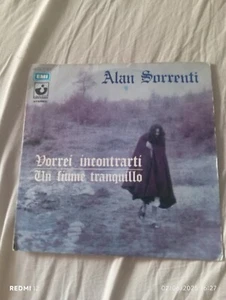 ALAN SORRENTI I would like to meet you Harvest 7” 1ed textured Italy Progressive - Picture 1 of 2