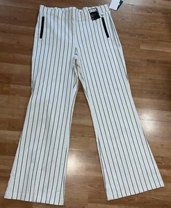 DKNY Pantalón DKNY Slim Pierna Corte Largo Completo Blanco y Negro Precio de venta sugerido por el fabricante $99 XL Nuevo - Imagen 1 de 10