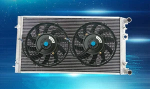 For VW BEETLE 1.8 1.9 2.0 2.5 L4 4CYL L5 5CYL 1998-2009 Aluminum Radiator+FAN MT - Imagen 1 de 6