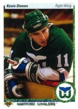 #266 Kevin Dineen - Hartford Whalers - 1990-91 Upper Deck Hockey