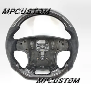 MPcustom 100% Real Black Carbon fiber Steering Wheel fit For Volvo S80 2007 2008 - Picture 1 of 9