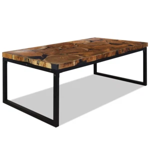 Couchtisch Teak Harz 110x60x40 cm - Bild 1 von 11