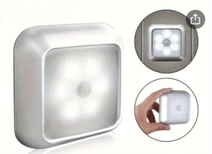 5 Pack - LED Motion Sensor Lights PIR Wireless Night Light Cabinet Stair Lamp - Picture 1 of 11