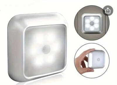 5 Pack - LED Motion Sensor Lights PIR Wireless Night Light Cabinet Stair Lamp - Image 1 of 4