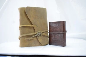 BOGO A5 PERSONALISED Key Leather Journal & Small Tree of life Leather Journal - Picture 1 of 6