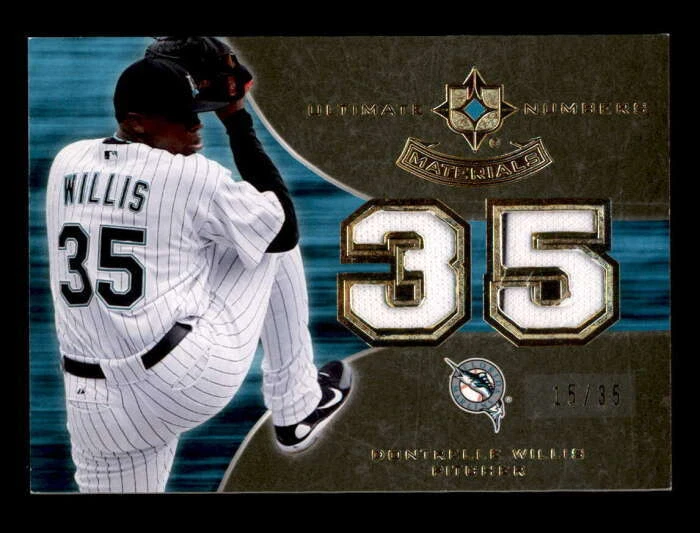 DONTRELLE WILLIS 2007 UD ULTIMATE COLLECTION NUMBERS DUAL JERSEY #15/35 BD9623 - Изображение 1 из 1