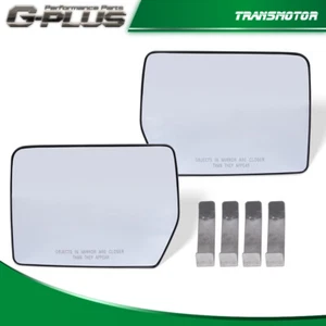 Fit For 04-10 Ford F150 Mark LT Pickup Power Mirror Glass LH & RH Side Pair - Picture 1 of 12