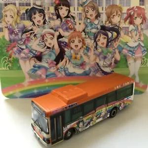 LoveLive ! Sunshine !! 1/150 Tokai Wrapping #2 bus Orange Shuttle TOMYTEC Isuzu - Picture 1 of 12