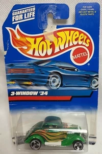 HOT WHEELS 3 Window '34 Ford Model B Hot Rod Mainline - Picture 1 of 4