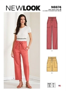 6674 MISSES' TROUSERS & SHORTS Sewing pattern NEW LOOK - Sizes 8 - 20 - Picture 1 of 7