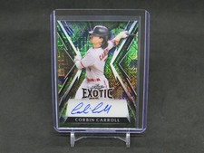 2023 LEAF EXOTIC BASEBALL CORBIN CARROLL PEACOCK MOJO AUTO /7 DIAMONDBACKS MH3