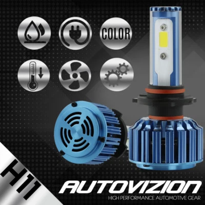AUTOVIZION LED HID Headlight Conversion kit H11 6000K for 2009-2011 Jaguar XF - Image 1 of 4