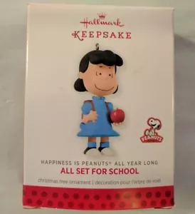 Hallmark Peanuts Ornament Lucy All Set For School All Year Long 2013 christmas - Picture 1 of 11