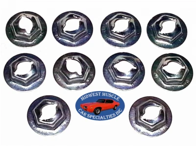 Clip de moldura de carrocería Ford Lincoln Mercury 1/4" tuercas de perno de corte de rosca 10p M Foto 1 de 4