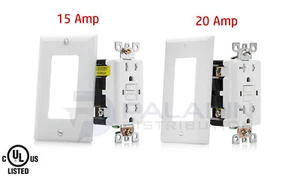 Salida de seguridad GFCI resistente a manipulaciones 15A / 20A AMP listada TR UL - autoprueba - Imagen 1 de 7